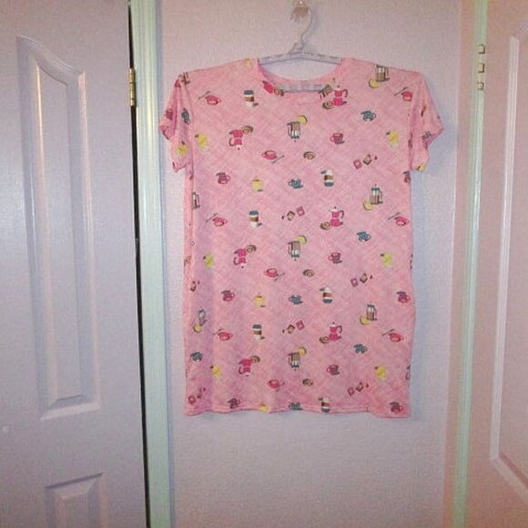 Joyspun COFFEE LOVERS Sleep Size L XL DRESS Soft JERSEY House POCKETS Coverup - Picture 1 of 9